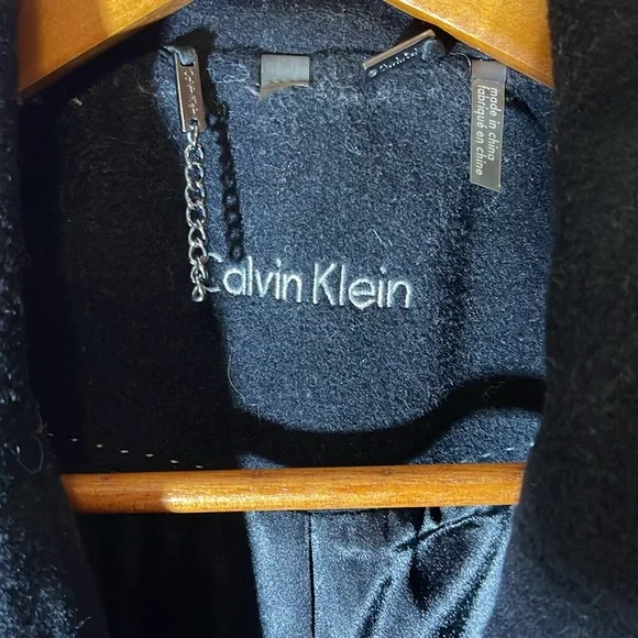 Ladies Calvin Klein 3 Button Peacoat With In Great Condition! Plus sizes - Picture 2 of 6